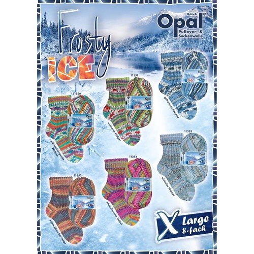 Opal frosty ice 8 - "frosty, 8-fädiges
