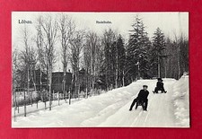 AK LÖBAU um 1910 Rodelbahn