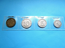 50 Pfennig 1950, 10 Pf. 1949, 5 Pf. 1948, 1 Pf. 1949 Pz. A DDR Alu Selten