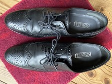 BORELLI Orginal, schwarze echt Leder, Budapester Herrenschuhe, Gr. 46