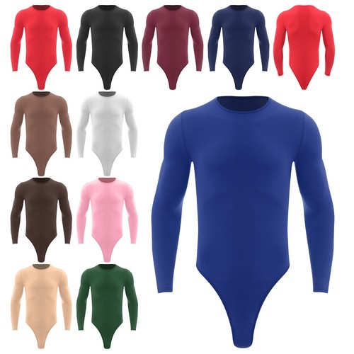 Herren langarm bodysuit - herren,