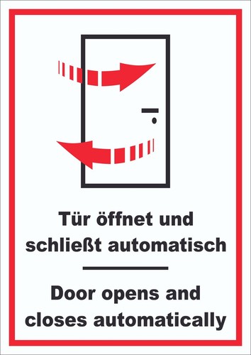 Schild tür automatisch door - tür,