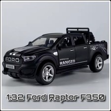 ✅Neu ✅ 1:32 Ford Raptor F350 Geländewagen Pickup-Truck Legierung Sound und Licht