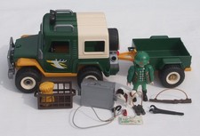 Playmobil 4206 Geländewagen mit Anhänger  Förster  Unbespielt