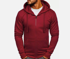 Herren Zipper Kapuzenpullover Sweatjacke Pullover Hoodie Sweatshirt Sports Top