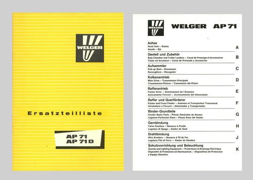 Welger hochdruckpresse - ap, 71 