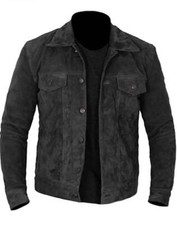 Neu Herren Schwarz Wildleder