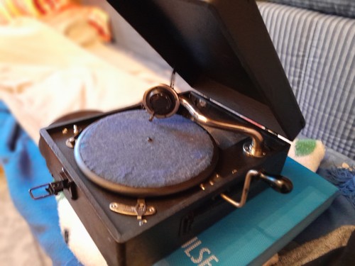 Grammophon spielbereit mit - grammophon,