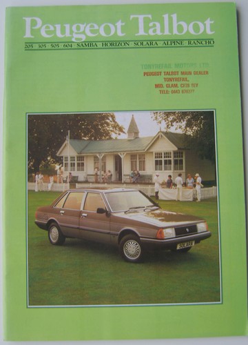 Peugeot talbot samba horizon - talbot,