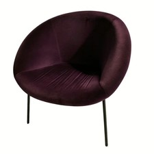 Walter Knoll Sessel 369 Harald 2 692 Aubergin Violet Füße Stahl 