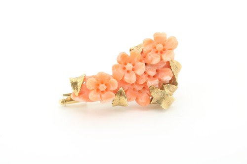 Rosen und gold brosche aus - rosen,