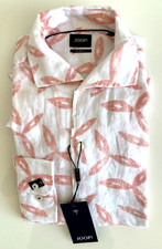 Joop Hemd weiß lachsfarben