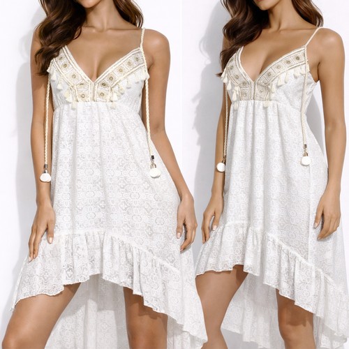 Damen kleid weiß spitze - damen,