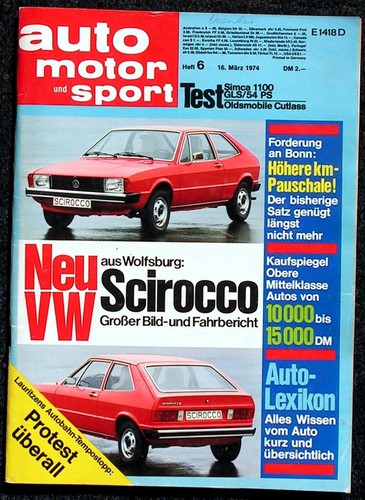 Ams 1974 test scirocco - ams, 1