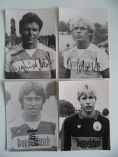 4 x MSV Duisburg  uralte Portraitbilder original signiert Doppeldusch    #257