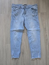 Jeans Damen Gr. 42 Hellblau