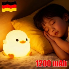 LED Nachtlicht Tier Licht Silikon Kinder Touch Dimmbar Lampe Nachttischlamp NEU