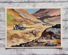 Bolivien Autopanne Mittel Südamerika Sanella 1950er Reklame Vintage Sammelbild