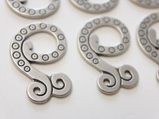 10 Stück Dirndlhaken Ösen Schnürung Miederhaken Gwandhaken Schliesse  DH-II-11