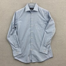 Seidensticker Hemd Splendesto Herren 39 15.5 Blau Kariert Langarm Brusttasche