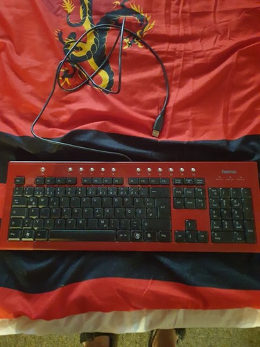 Rote tastatur von hama - tastatur,