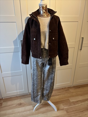 Zara lederjacke braun neu xl - lederjacke,