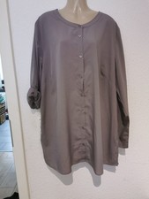Klassische LONGBLUSE Gr. 50,grau,neu