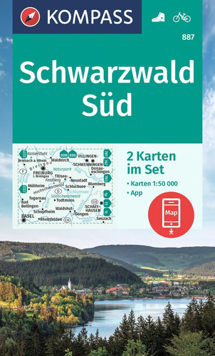 Kompass wanderkarten set - kompass, wanderkarten-set