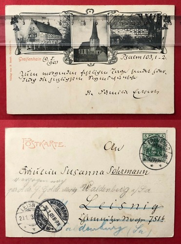 Jugendstil greifenhain 1903 - greifenhain,