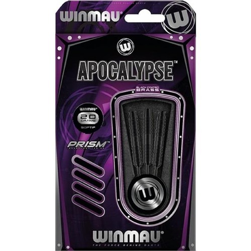 Winmau apocalypse black brass - black,