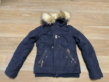 Jacke Winterjacke KHUJO marine mit Kapuze TOP Zustand Gr M