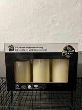 3er Set LED Kerzen mit