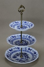 HUTSCHENREUTHER Zwiebelmuster Teller Etagere 3-stufig Servierteller