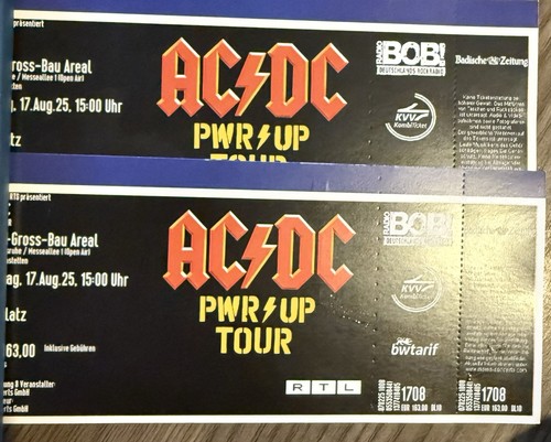 Zwei acdc karten - karten, karlsruhe