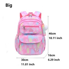 Kinder Rucksack Mädchen Schultasche Schulrucksack Blumen Wasserdicht Rosa
