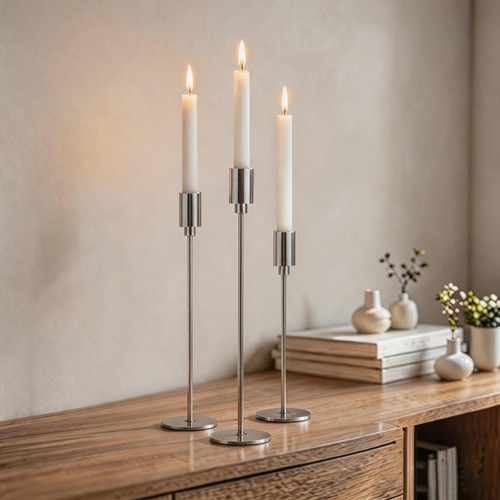 Kerzenständer set silber - kerzenständer,