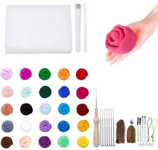 25 Farben Filzwolle 50g