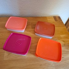 Tupperware  Gefrierbehälter  250mL t Orange,Rot und Braun 4 Stück 