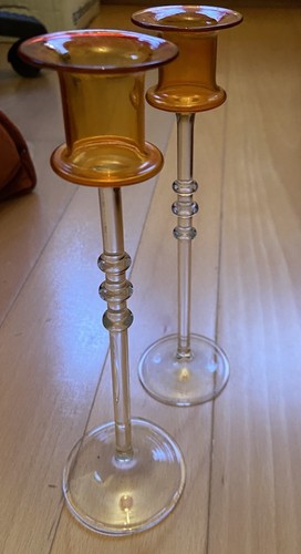 Lauscha glaskunst kerzenhalter - lauscha,