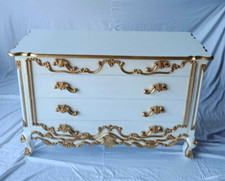 Königlich antike Kommode Anrichte Barock Louise Seize Rokokostil Sideboard 125cm