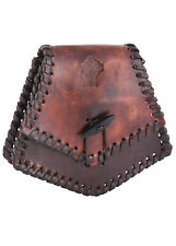 Keltische Ledertasche, Mittelalter-Gürteltasche, Piktisches Motiv