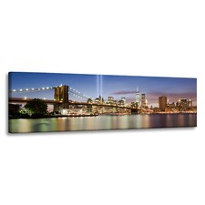 CANVAS Leinwandbilder XXL Wandbilder Kunstdruck Architektur Brooklyn-Brücke USA 