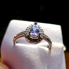 Silber Ring  mit  Tansanit