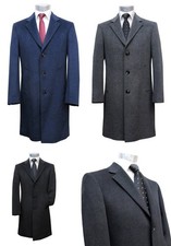 Herren Mantel Fischgrat Muster