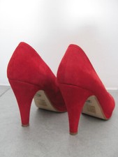 BUFFALO Wildleder Plateau Pumps Gr. 40 rot