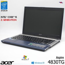 ACER ASPIRE 4830TG NOTEBOOK LAPTOP WINDOWS 10 8GB 120GB LED 14.1 GeForce GT 540