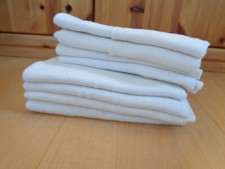 8 Mullwindeln/Stoffwindeln/ Spucktücher, 80x70 cm, weiß
