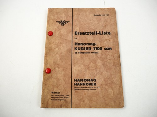 Hanomag kurier 1100 ccm - hanomag,