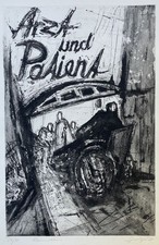 Reinhard Springer Raumszene signiert Aquatinta Radierung Auflage 30 Arzt - 1988