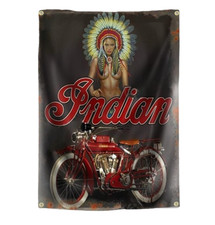 INDIAN Biker Pin Up Flagge